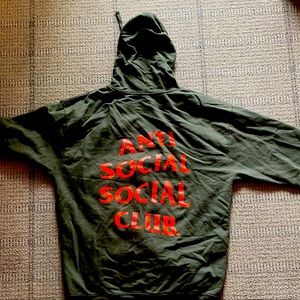 Anti social club “paranoid” hoodie size xl